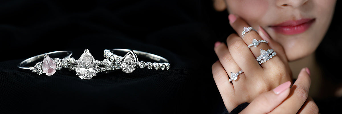 Top 10 Pear Shaped Engagement Rings by Rosec Jewels