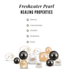 10 MM Round Freshwater Pearl Drop Infinity Pendant with Diamond Freshwater Pearl - ( AAA ) - Quality - Rosec Jewels