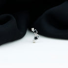 Rosec Jewels-Alternate Black Onyx and Moissanite Crawler Earring in Gold