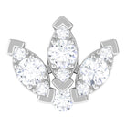 Rosec Jewels-Exquisite Diamond Lotus Flower Earring for Helix Piercing