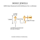 Rosec Jewels-Diamond Dangling Earring for Helix Piercing