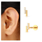 Rosec Jewels-Minimalist Diamond Bar Gold Tragus Earring