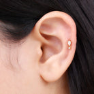 Rosec Jewels-Dainty Moissanite Piercing Earring for Helix