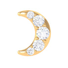 Rosec Jewels-Real Diamond Crescent Moon Cartilage Earring