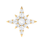 Rosec Jewels-Sparkling Diamond Starburst Earring for Cartilage Piercing