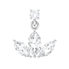 Rosec Jewels-Marquise Diamond Lotus Cartilage Drop Earring