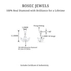 Rosec Jewels-Marquise Diamond Lotus Cartilage Drop Earring