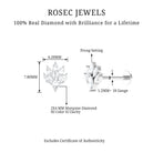 Rosec Jewels-Marquise Diamond Leaf Cluster Helix Earring