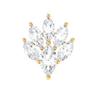 Rosec Jewels-Marquise Diamond Leaf Cluster Helix Earring