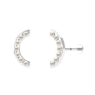 Rosec Jewels-Natural Freshwater Pearl Curved Helix Earring