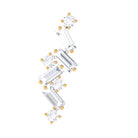 Rosec Jewels-Baguette Diamond Cartilage Earring with Flat Back