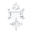 Rosec Jewels-Genuine Diamond Three Stone Earring for Tragus Piercing