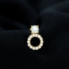 Rosec Jewels-Minimalist Diamond Open Circle Helix Earring