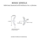 Rosec Jewels-Natural Diamond Star Ear Crawler Earring