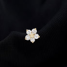 Rosec Jewels-Nature Inspired Diamond Flower Earring for Tragus Piercing