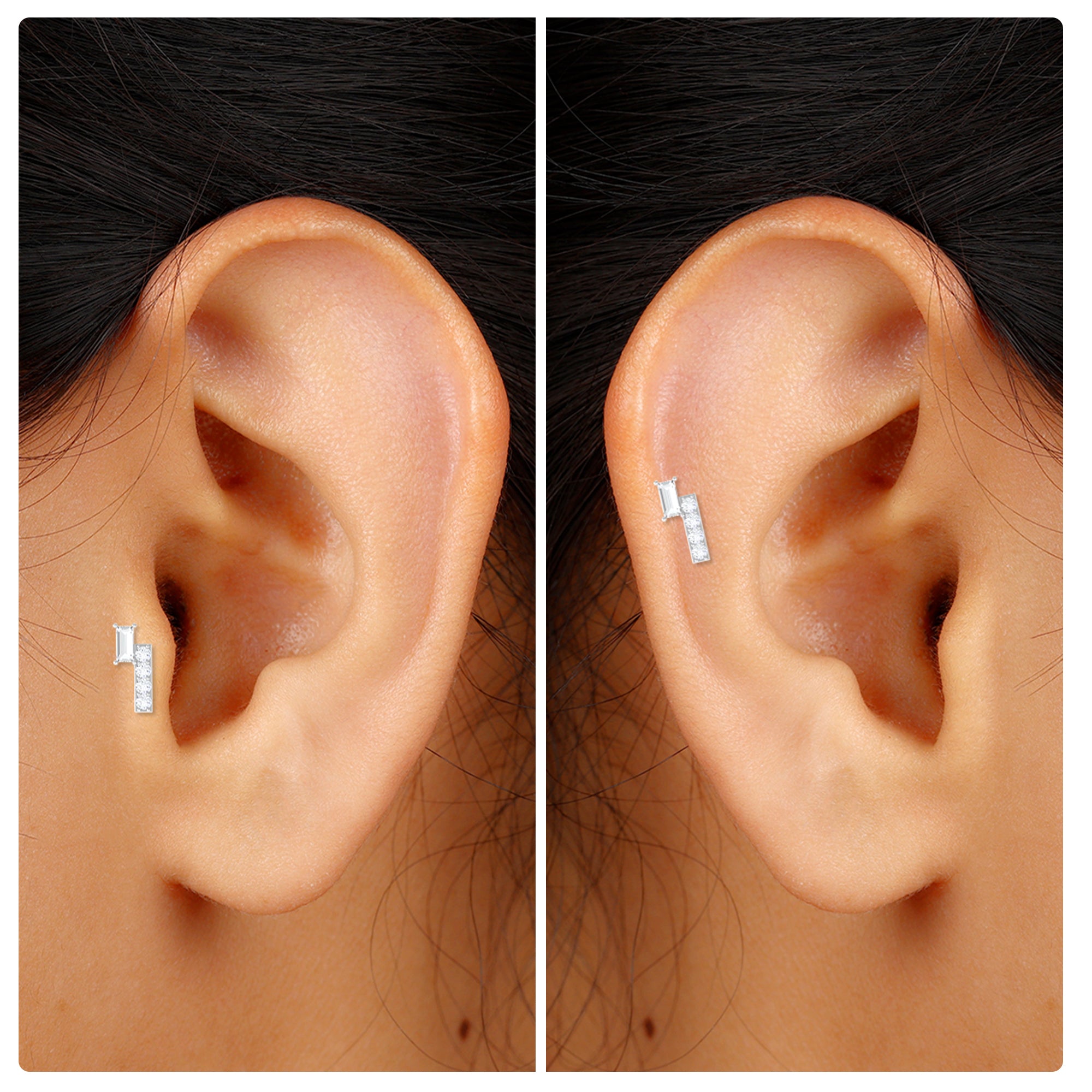 Rosec Jewels-Minimalist Diamond Tragus Piercing Earring