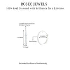 Rosec Jewels-Simple Real Diamond Conch Hoop Earring