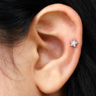 Rosec Jewels-Dainty Diamond Star Earring for Tragus Piercing