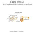 Rosec Jewels-Diamond Evil Eye Earring for Upper Lobe Piercing