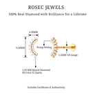 Rosec Jewels-Natural Diamond Curved Cartilage Earring