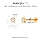 Rosec Jewels-Round Diamond Star Forward Helix Earring