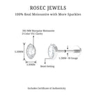 Rosec Jewels-Marquise Moissanite Solitaire Tragus Earring in Bezel Setting