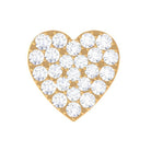 Rosec Jewels-Moissanite Heart Cartilage Earring in Pave Setting