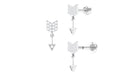 Rosec Jewels-Trendy Diamond Arrow Drop Earring for Helix Piercing