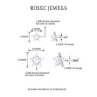 Rosec Jewels-Minimalist Diamond Star Earring for Tragus Piercing