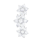 Rosec Jewels-Certified Moissanite Flower Ear Climber Earring