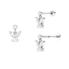 Rosec Jewels-Marquise Moissanite Butterfly Dangly Earring for Helix Piercing