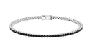 3.25 CT Lab Created Black Diamond Tennis Bracelet in Gold Lab Created Black Diamond - ( AAAA ) - Quality - Rosec Jewels