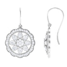 April Birthstone 2 CT Diamond Vintage Drop Earrings Diamond - ( HI-SI ) - Color and Clarity - Rosec Jewels