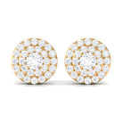 Classic Round Diamond Stud Earrings Diamond - ( HI-SI ) - Color and Clarity - Rosec Jewels