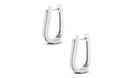 Rosec Jewels-Certified Real Diamond J Hoop Earrings