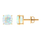 1.75 CT Cushion Cut Ethiopian Opal Solitaire Stud Earrings For Women Ethiopian Opal - ( AAA ) - Quality - Rosec Jewels