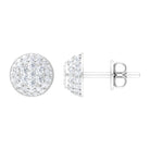 Rosec Jewels-Alluring Diamond Bridal Stud Earring with Screw Back Closure