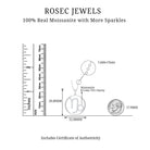 Moissanite Capricorn Sign Pendant Necklace - Rosec Jewels