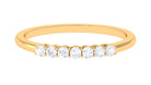 Certified Natural Diamond 7 Stone Stackable Ring Diamond - ( HI-SI ) - Color and Clarity - Rosec Jewels