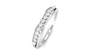 Natural Diamond Half Eternity Minimal Stackable Ring Diamond - ( HI-SI ) - Color and Clarity - Rosec Jewels