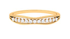 Natural Diamond Half Eternity Minimal Stackable Ring Diamond - ( HI-SI ) - Color and Clarity - Rosec Jewels