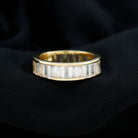 Baguette Cut Zircon Eternity Anniversary Band Ring Zircon - ( AAAA ) - Quality - Rosec Jewels