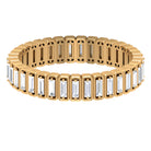 Baguette Cut Diamond Eternity Designer Ring Diamond - ( HI-SI ) - Color and Clarity - Rosec Jewels