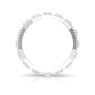 1.75 CT Certified Moissanite Designer Eternity Ring Moissanite - ( D-VS1 ) - Color and Clarity - Rosec Jewels