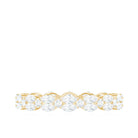 1.25 CT Marquise and Round Cut Zircon Full Eternity Ring Zircon - ( AAAA ) - Quality - Rosec Jewels