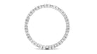 Minimal Stackable Eternity Ring with Moissanite Moissanite - ( D-VS1 ) - Color and Clarity - Rosec Jewels