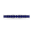 1.50 CT Blue Sapphire Full Eternity band Ring Blue Sapphire - ( AAA ) - Quality - Rosec Jewels