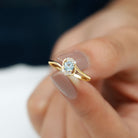 Aquamarine and Diamond Bypass Promise Ring Aquamarine - ( AAA ) - Quality - Rosec Jewels