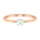 1/4 CT Claw Set Round Ethiopian Opal Solitaire Promise Ring Ethiopian Opal - ( AAA ) - Quality - Rosec Jewels