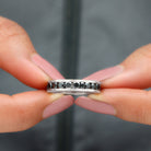 2 CT Black Onyx Full Eternity Band Ring in Channel Setting Black Onyx - ( AAA ) - Quality - Rosec Jewels